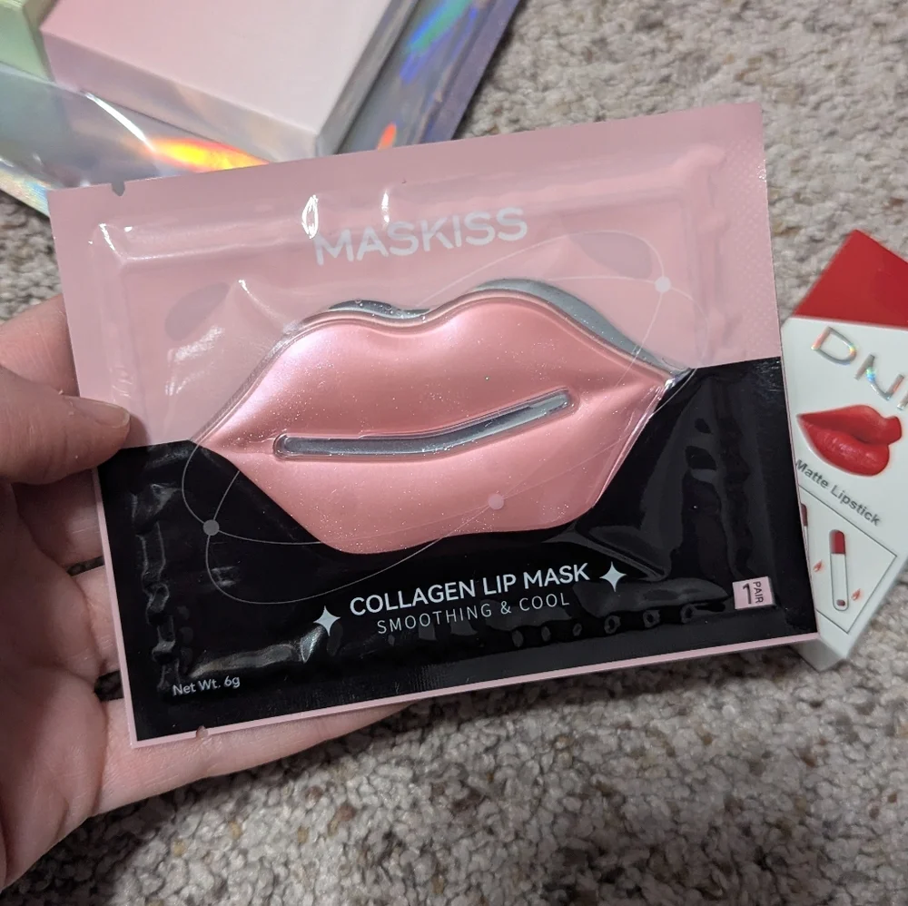 Makeup Bag with Assorted Cosmetics + Mystery Bag Of Goodies